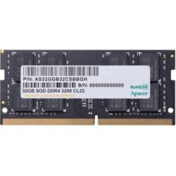 Apacer 32GB (1X32GB) DDR4 3200MHZ CL22 Notebook Sodimm Ram - ES.32G21.PSI