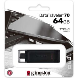 Kingston 64GB USB 3.2 Gen 1 DataTraveler 70 USB Bellek