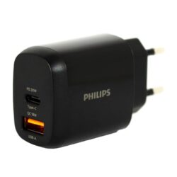 Philips DLP4326CB PD 20W USB-C ve QC 18W USB-A Şarj Adaptörü