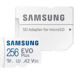 Samsung EVO Plus microSDXC UHS-I Card Class 10, U3, A2, V30, 4K, 256GB Hafıza Kartı ‎MB-MC256KA/TR